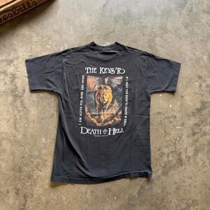 Vintage 90s rare Lion of Judah Jesus Tee shirt Size large (20x28)